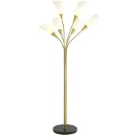 Eichholtz Gagnon golvlampa antik mässing