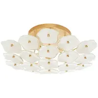 Visual Comfort Leighton plafond mässing/cream M