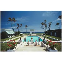 Slim Aarons Neo-Classical Pool
