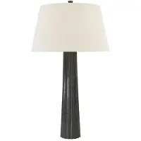 Visual Comfort Fluted Spire bordslampa svart