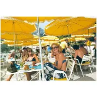 Slim Aarons Cafe In Monte Carlo