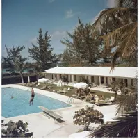 Slim Aarons Taking The plunge