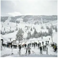Slim Aarons Skiing In Vail