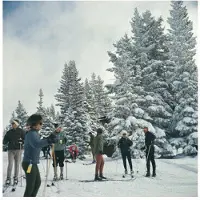 Slim Aarons Skiing In Vail