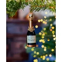 Newport Laila champagneflaska julgransdekoration svart