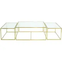 Ruth & Joanna Three set table - satsbord mässing