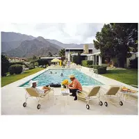 Slim Aarons Poolside Interruption