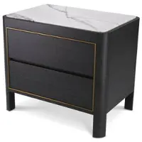 Eichholtz Corazon sidobord charcoal grey oak veneer