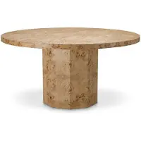 Eichholtz Kingsgrove matbord light brown mappa burl