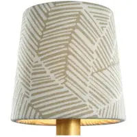 Visual Comfort Schumacher 5" lampskärm taupe abstract leaf empire