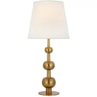 Visual Comfort Comtesse bordslampa trippel antik mässing M