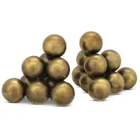 Eichholtz Carioca bokstöd vintage mässing 2-pack