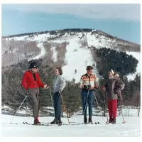Slim Aarons Skiing In New Hampshire
