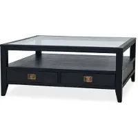 Newport Martino soffbord glasskiva iconic black