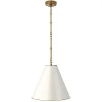 Visual Comfort Goodman taklampa mässing/antikvit S
