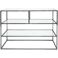 Ruth & Joanna Shelby konsolbord svart krom