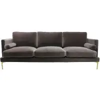 Ruth & Joanna Bonham soffa 3-sits huckleberry/mässing