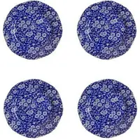 Burleigh Blue Calico assiett 4-pack