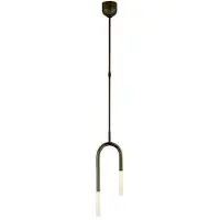Visual Comfort Rousseau takpendel asymmetrisk brons S