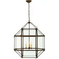 Visual Comfort Morris taklampa antik zink