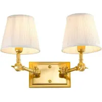 Eichholtz Wentworth vägglampa dubbel guld/vit