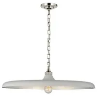 Visual Comfort Piatto takpendel nickel/vit L