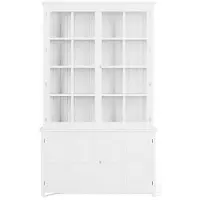 Newport Rhode Island vitrinskåp classic white