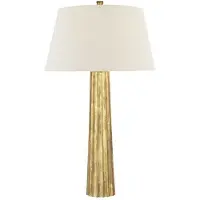 Visual Comfort Fluted Spire bordslampa Gilded Iron