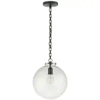 Visual Comfort Katie Globe takpendel brons/klarglas