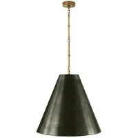 Visual Comfort Goodman taklampa antik mässing/brons L