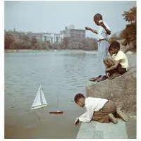 Slim Aarons Model Boat Sailing