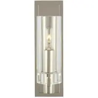 Visual Comfort Sonnet Petite vägglampa nickel/klarglas