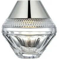 Visual Comfort Copper Coast 5" bordslampa uppladdningsbar nickel