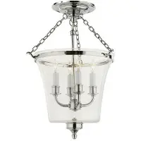 Visual Comfort Sussex Bell Jar taklampa nickel
