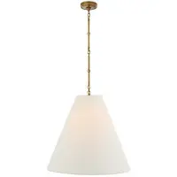 Visual Comfort Goodman taklampa mässing/linne L