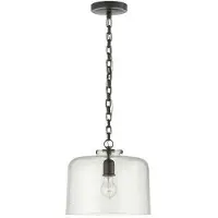 Visual Comfort Katie dome takpendel brons/glas