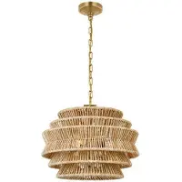 Visual Comfort Antigua takkrona natural abaca S