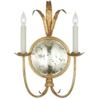 Visual Comfort Gramercy vägglampa dubbel gilded iron L