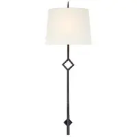 Visual Comfort Cranston vägglampa svart/linne L
