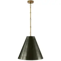 Visual Comfort Goodman taklampa antik mässing/brons M