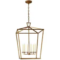Visual Comfort Darlana taklampa gilded iron