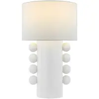 Visual Comfort Tiglia Tall bordslampa vit