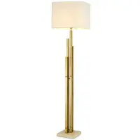 Eichholtz Destino golvlampa antik mässing / travertine