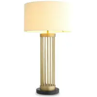 Eichholtz Condo bordslampa antik mässing/vit