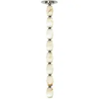 Visual Comfort Collier alabaster 24 takpendel nickel 3000k