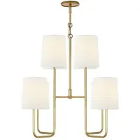 Visual Comfort Go Lightly takkrona Gilded/linne M