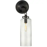 Visual Comfort Katie cylinder vägglampa brons/glas