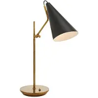 Visual Comfort Clemente bordslampa antik mässing/svart