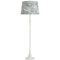 Visual Comfort Romero golvlampa vit/blå