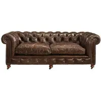 Artwood Kensington soffa läder vintage cigar